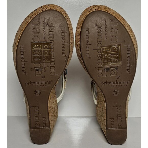 PRIMADONNA COLLECTION WOMEN SANDALS Gold  & Turquoise Beading NEW - Picture 10 of 12